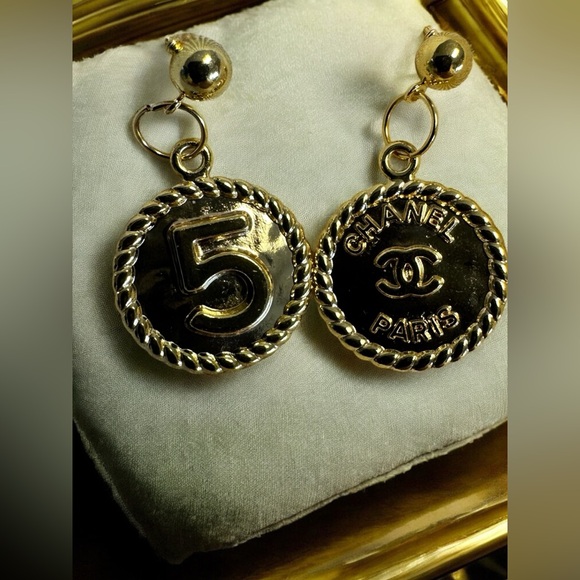 Jewelry - Gold Zipper Pull Earrings